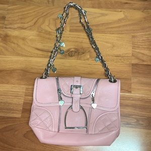 NWOT Authentic Luella Leather Handbag with Double Chain Straps